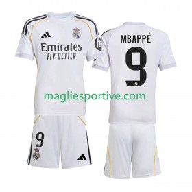 Completo Calcio Real Madrid Kylian Mbappé 9 Bambino Divisa Prima 2025-2026